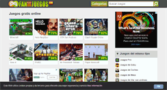 Desktop Screenshot of fandejuegos.com